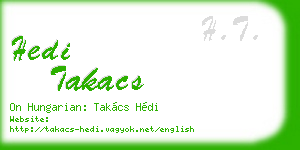 hedi takacs business card